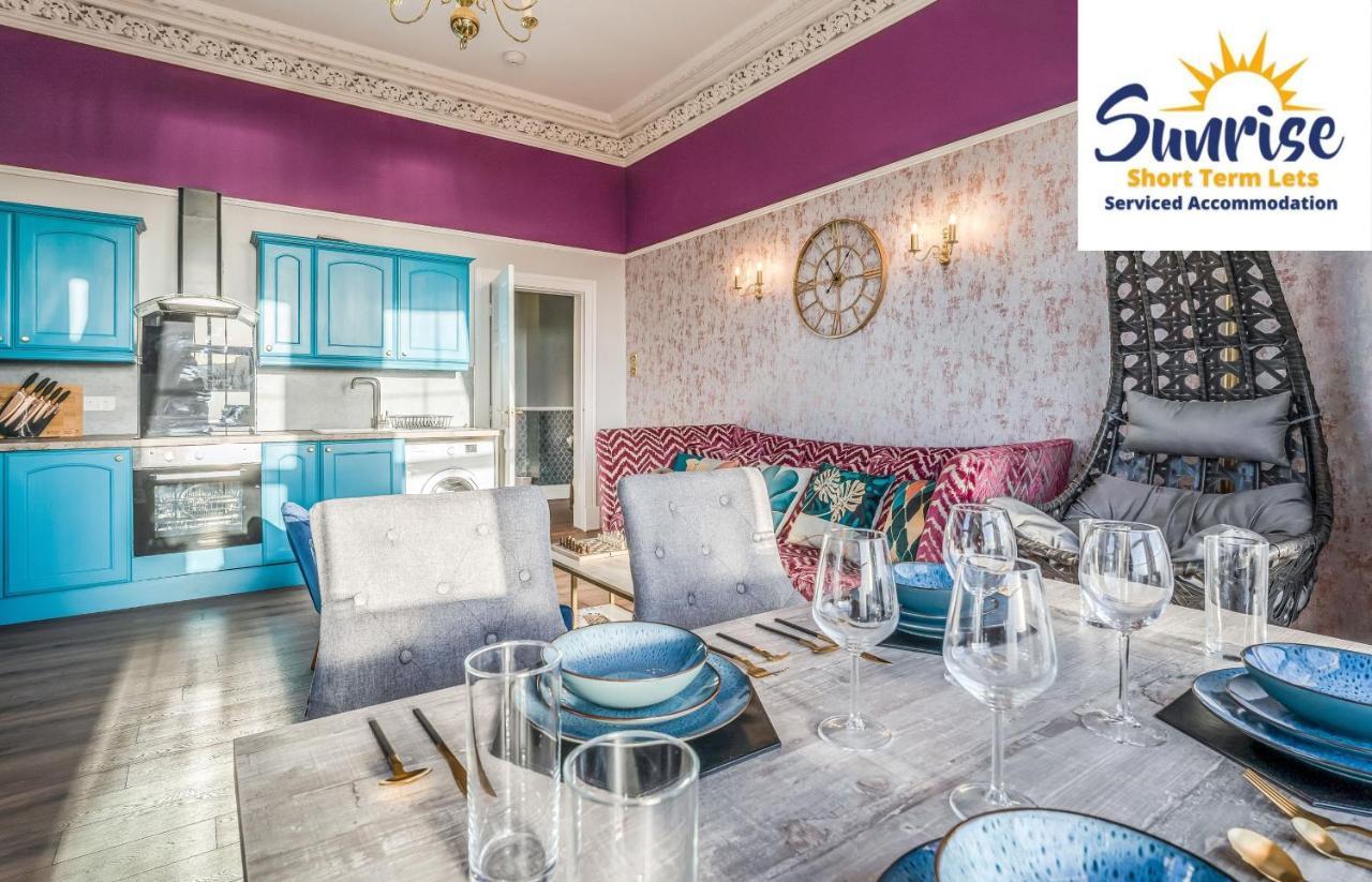 Presidential Apartment, Family Home, Luxury Bedrooms, 2 Rooms, 1 King Bed, 2 Single Beds, Free Wifi, Free Parking, Tourists, Business Travelers, Relocation, Beautiful River Views, - Long Stays, Invoice And Reduced Price Are Only Via Sunrise Short Let 邓迪 外观 照片