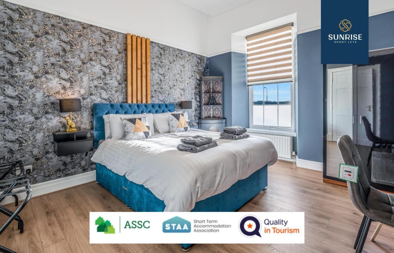 Presidential Apartment, Family Home, Luxury Bedrooms, 2 Rooms, 1 King Bed, 2 Single Beds, Free Wifi, Free Parking, Tourists, Business Travelers, Relocation, Beautiful River Views, - Long Stays, Invoice And Reduced Price Are Only Via Sunrise Short Let 邓迪 外观 照片