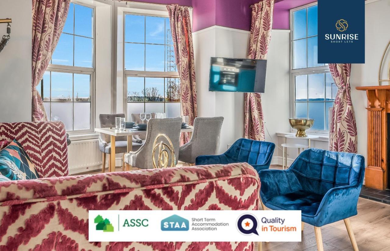 Presidential Apartment, Family Home, Luxury Bedrooms, 2 Rooms, 1 King Bed, 2 Single Beds, Free Wifi, Free Parking, Tourists, Business Travelers, Relocation, Beautiful River Views, - Long Stays, Invoice And Reduced Price Are Only Via Sunrise Short Let 邓迪 外观 照片