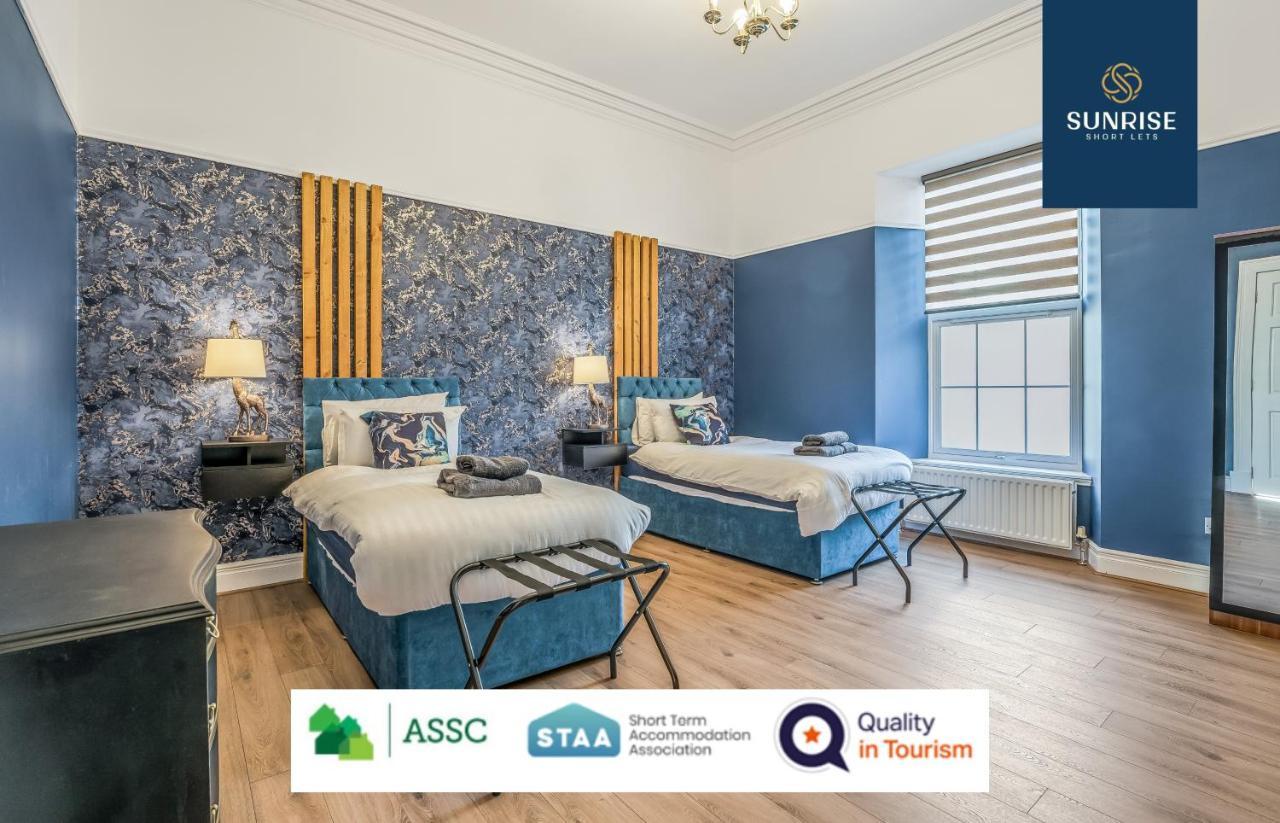 Presidential Apartment, Family Home, Luxury Bedrooms, 2 Rooms, 1 King Bed, 2 Single Beds, Free Wifi, Free Parking, Tourists, Business Travelers, Relocation, Beautiful River Views, - Long Stays, Invoice And Reduced Price Are Only Via Sunrise Short Let 邓迪 外观 照片